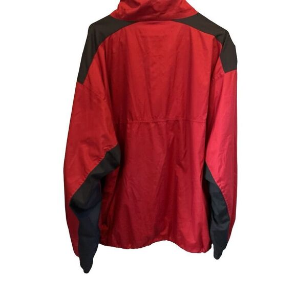 OnTour Men's 3XL Red & Black Half-Zip Pullover Windbreaker Jacket Lightweight‎ - Picture 6 of 11